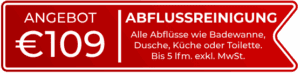 Preise im 24h Notdienst - Abflussreinigung in Wien zum besten Preis
