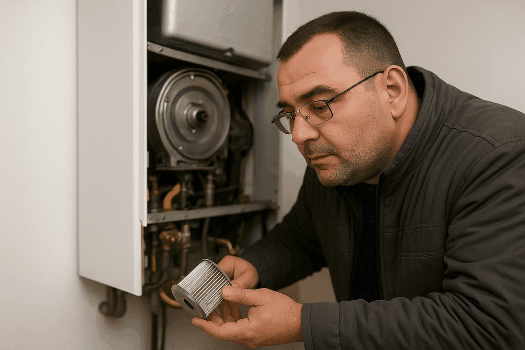 A-S-G Haustechnik beim Gasgeräte Wartung und Service durch Techniker in Wien