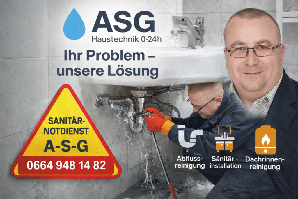 Ihre Vorteile beim Sanitär Notdienst in Wien – Wir sind für Sie 24h da