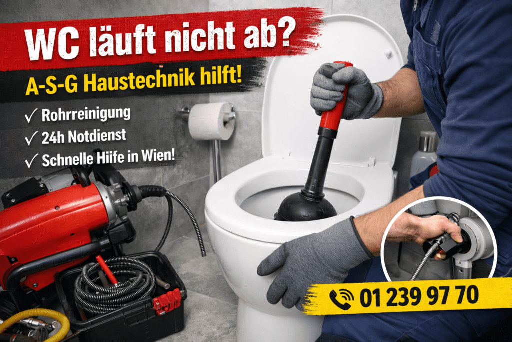 Gastgewerbe-WC Verstopfung im Gastronomie Betrieb in Wien Haarhof 1 rasch behoben