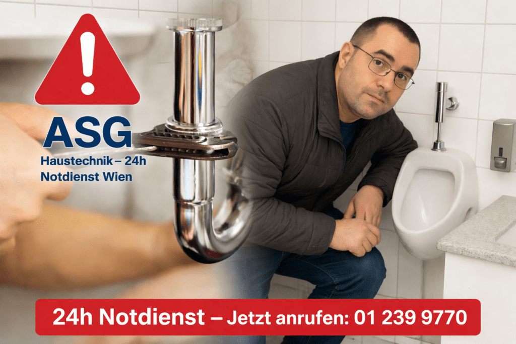 Rohrverstopfung Notdienst in Wien A-S-G Haustechnik Installateur