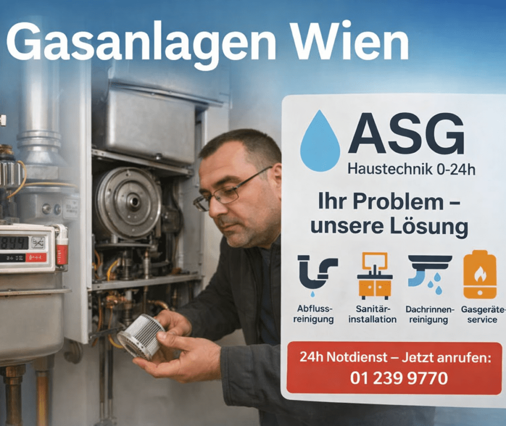 Ihr Gas - Gerätespezialist in Wien für Gastherme, Kombitherme, Heizboiler. A-S-G Haustechnik ist ihr Partner für Gasanlagen in Wien