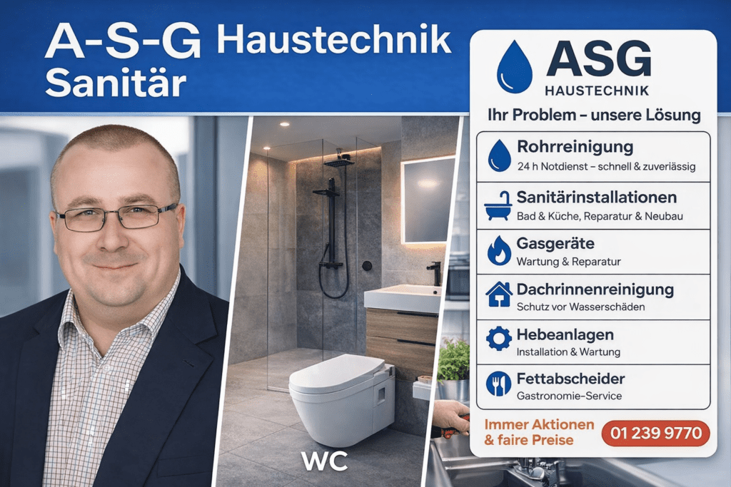 A-S-G Haustechnik Sanitär – Bad, WC und Küche in Wien