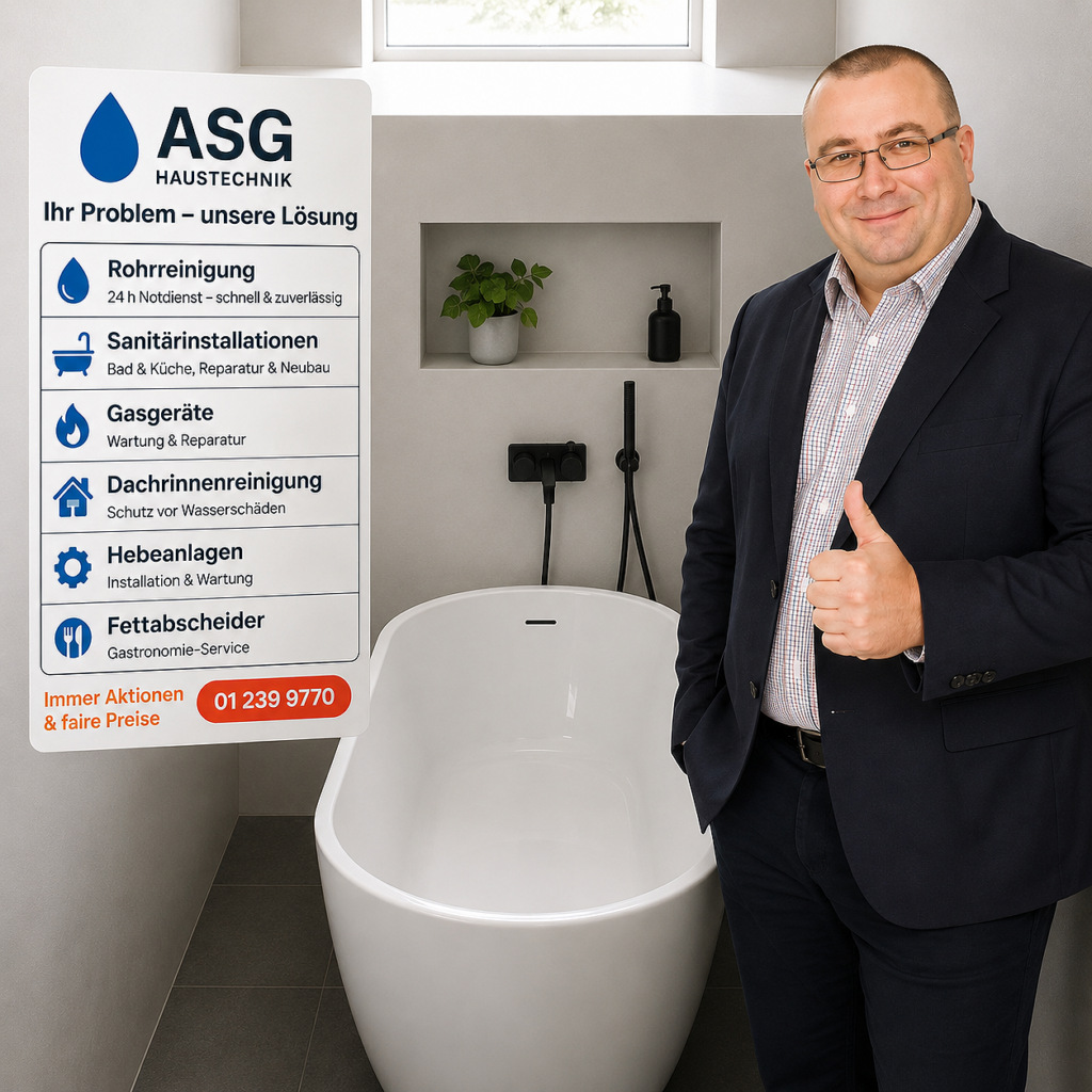  Sanitär Montage-Wien A-S-G Haustechnik & Badezimmer, WC und Küchen Installateur Berislav Trbara Wien