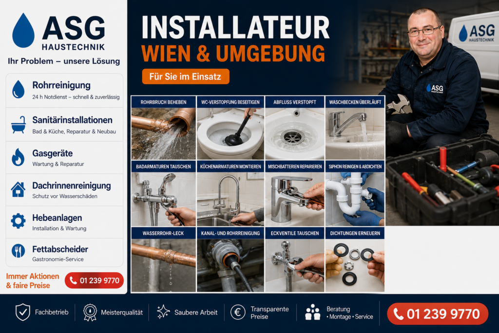 Installateur A-S-G Haustechnik Wien und Umgebung CEO Berislav Trbara