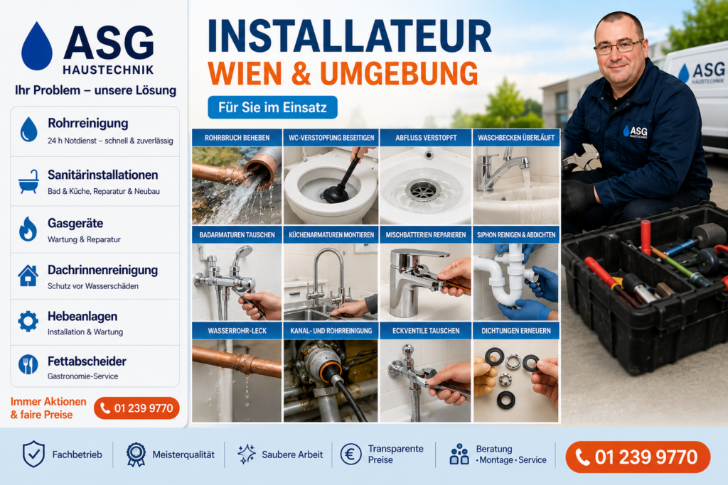Installateur A-S-G Haustechnik Wien und Umgebung CEO Berislav Trbara