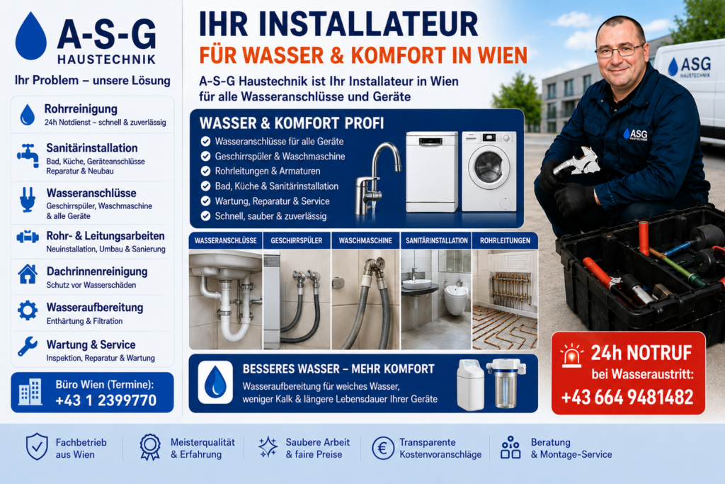 A-S-G Haustechnik Wien – Gerätewasseranschluss