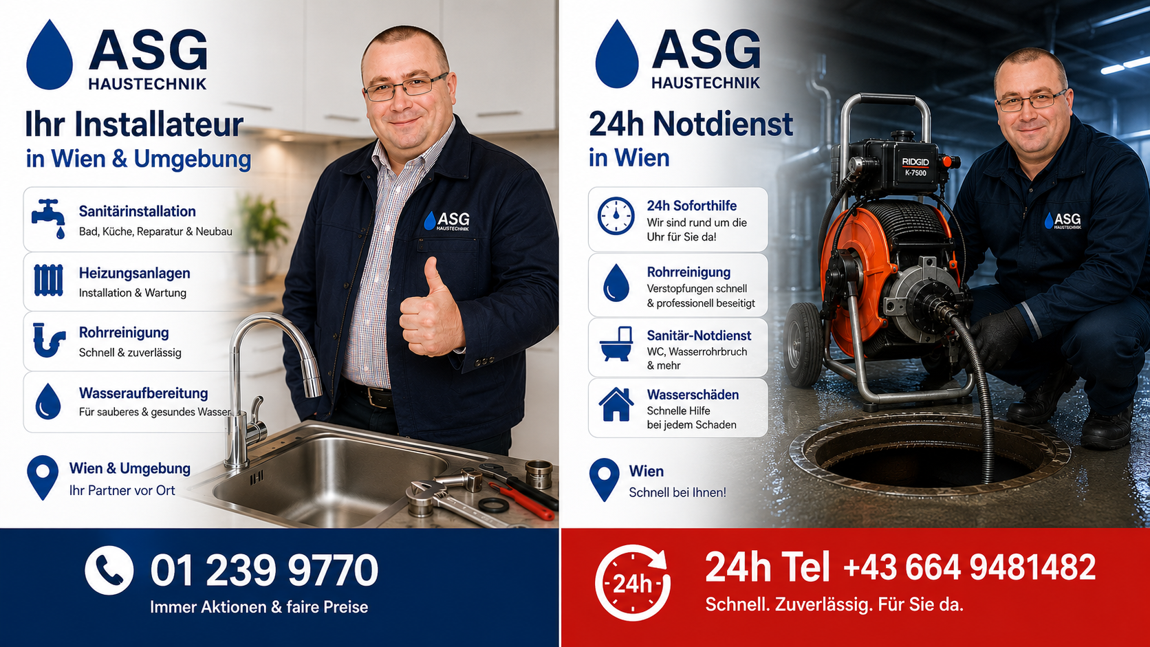 Das starke B2B-Expertennetzwerk der A-S-G Haustechnik Wien