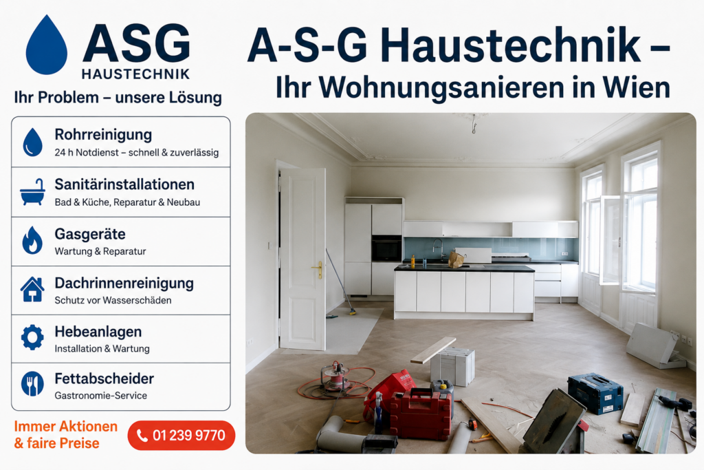 Küchen- und Bad Sanitärleistungen in Wien vom Meisterbetrieb A-S-G-Haustechnik Wien Geschäftsführer Berislav Trbara